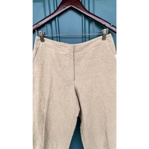 Liz Claiborne NWT Linen Blend Michaela Capri Trousers Women's 8